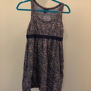 Boho Crochet Trim Ditsy Floral Print Dress S H&M